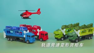 Truck Toys for Boys 2 Layers Deformation Folding Container Truck Car Toys Kids Gift Kereta Mainan