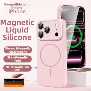 KAIHUI | Magnetic Ice Ring Liquid Silicone Case Heat Dissipation Full Wrap Anti-drop Transparent