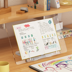 WANGXINGHEYUE | Acrylic Invisible Transparent Multi-functional Reading Stand Book Holder for Kids and iPad