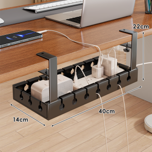 Cable Management Under Desk Organizer Shelf