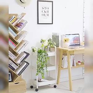 Tree-Shaped Multi-Layer Creative Narrow Bookshelf