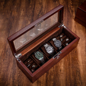 HUIYAXIU | Simple Wooden Organizer Box for Watches and Jewelry