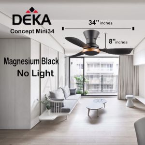 DEKA (New2024)Concept Mini 22”/ 34” / 42” DC Motor mini Fan with Remote Control kipas Siling