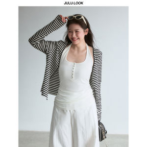 JULULOOK | Plus Size Stripe Sweater Set