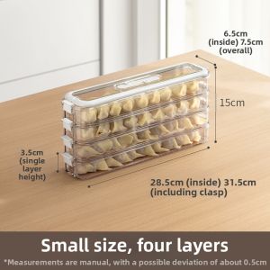 LANJIAOLUO | Refrigerator Freezing Fresh-keeping Food-grade Dumpling Storage Box