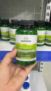Swanson Ashwagandha 450mg – Giảm căng thẳng hỗ trợ giấc ngủ tăng cường sức khỏe tự nhiên
