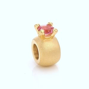 Chow Sang Sang 周生生 Charme Mini Lovely Tales 999 Gold Ring with Swarovski Crystal Mini Charm 92094C (Bracelet Not Included)
