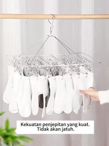 HOMIX Hanger Gantungan Baju Stainless Steel 304 Penjepit Rak Jemur Kaos Kaki