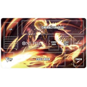 Bandai | Tấm Thảm Chơi Bài One Piece TCG Chống Thấm Nước Chống Trơn Trượt Chất Liệu Cao Su Có Các Vùng Dành Cho Người Đam Mê Trò Chơi Thẻ Bài.