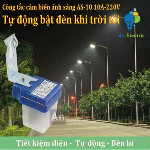Công tắc cảm biến ánh sáng 220V tự động bật đèn khi trời tối tắt đèn khi trời sáng [AS-10]