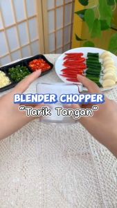 KAMJE Blender Penggiling Penghalus Pencacah Bumbu Mini Chopper Serbaguna Tarik Manual KMJ014