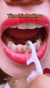 ( Mua 4 Tặng 1 Túi ) Chỉ nha khoa vị bạc hà sợi chỉ nhỏ chăc chắn siêu mịn tăm chỉ nha khoa 1 túi 50 chiếc dùng cho gia đình