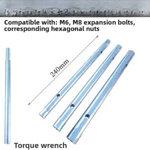 Bathroom Sink Faucet Wrench Tool Hexagonal Socket Empty Core for Bathroom Installation And Repair Carbon Steel Manual Wrench