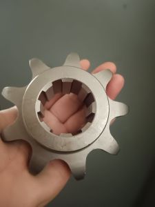 เฟืองโซ่โรตารี่เพลาตัวบน ฝั่งห้องโซ่ 9T×8T ตราช้างRX 162✅CCT160-165✅อีเซกิ✅สยามอิมพลีคนเม้น