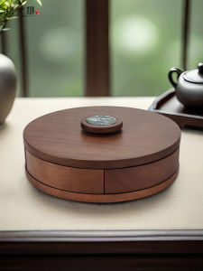 Solid Wood Fruit Basket Rotating Design for Home Living Room Festival Decoration Nut Candy Storage Tray Walnut Peanuts Sesame