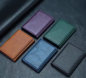 CHUAN High quality Leather Magsafe Leather Wallet Card Holder Magsafe Accessory for 16/13/14/15 with Free-Gift of Magsafe Suction Ring Phone Card Holder