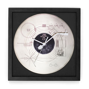 นาฬิกาตั้งโต๊ะสไตล์โมเดิร์น แผ่นเสียงอะคริลิกสีโดปามีน ตกแต่งบ้าน วินเทจ นาฬิกาติดผนัง วัสดุไม้ กลไกแบบสแกน