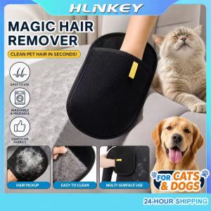 HLINKEY 3Pcs Pet Hair Remover Glove Brush Electrostatic Dehairing Cat Dog Grooming Tool Sticky Hair Cleaner for Carpet Sofa Furniture