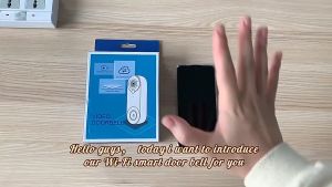 【SG STOCK】Smart Door Viewer Camera 1080P WiFi Video Intercom Door Bell Camera Two-Way Audio Works With Alexa Echo Show Google Home