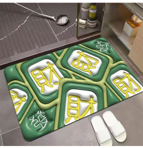 Quick Dry Soft Silicon Dendroid Mud Bath Room Entrance Water Absorbent Anti Slip Foot Mat Bathroom Anti Slip Mat Pad