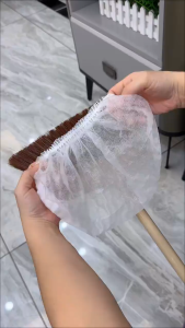 100pcs Disposable Broom Covers / Anti Static Hair Dust Sheets For Floor Cleaning / Lint Trapping Fabric For Gaps Corners