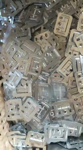 Wall Clips 100Pcs 40x3x0.4mm SS Heavy Duty Panel Fasteners  Furniture Hangers & Mounting Clamps