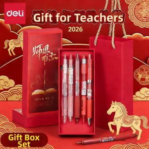 deli | Teacher & Student Use Gift Set Pen For Correction and Emphasis Replacable Tips