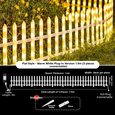ANQIYUE | Waterproof Solar Outdoor Lamp for Fences and Gardens