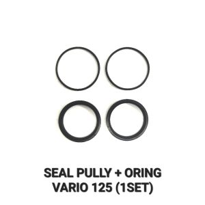 Seal Pully + O Ring Vario 125 (Harga Per Set Sesuai Foto) - Sil Siel Karet Oring Puli Puly Puley Pulley CVT Honda Vario Techno Tekno 125 Vario 125 CBS