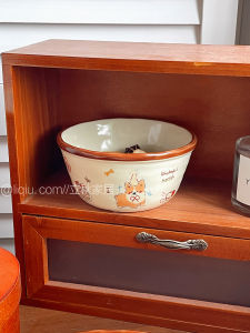 Bộ Bát Đựng Súp Bằng Gốm Sứ Hình Chú Chó Hoạt Hình Dung Tích Lớn Dùng Cho Trẻ Em Và Gia Đình Bộ Bát Đựng Súp Dùng Hàng Ngày