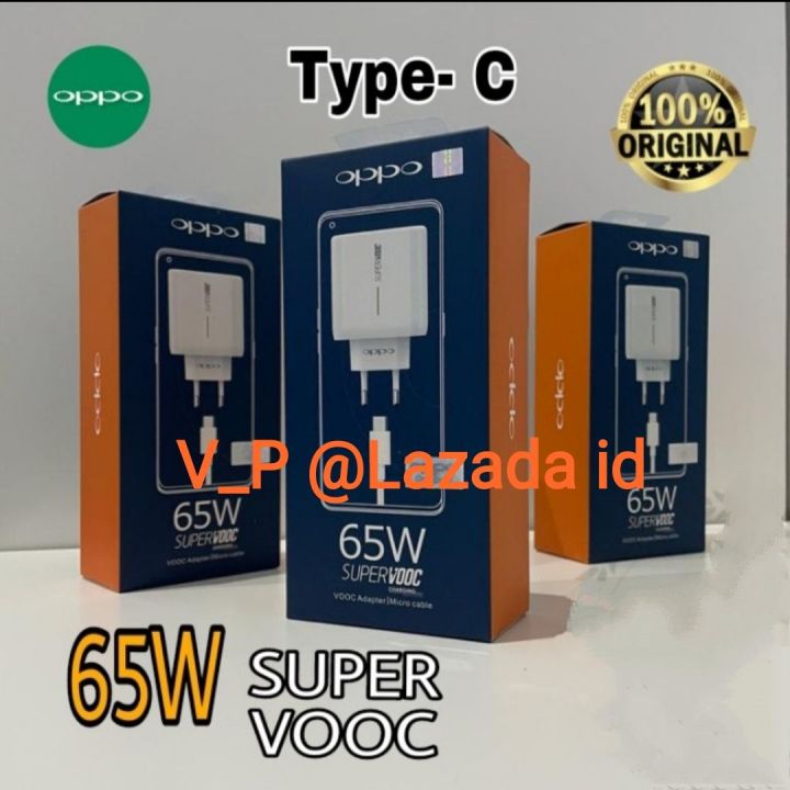 SUPER VOOC Fast Charging 65Watt Charger Cas OPPO A92 A91 A93 A94