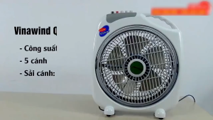 QUẠT HỘP QUẠT TẢN CÁNH 300mm và 350mm ĐIỆN CƠ THỐNG NHẤT VINAWIND
