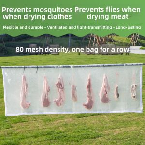 PATGEAR | Anti-insect Anti-bird Dung Drying Net with Zipper and Velcro