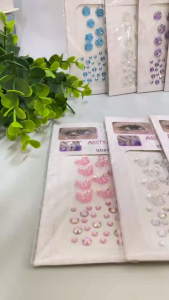 3D Face Rhinestone Sticker Festival Face Gems Self Adhesive Rhinestones Crystal