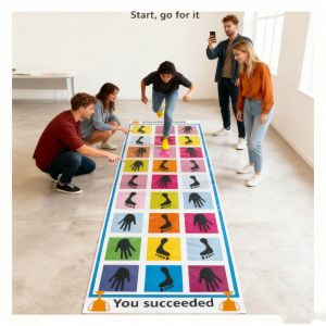 1Pc Hopscotch Hand and Feet Game Outdoor Fun Team Building Activities Coordination Sensory Integration Training