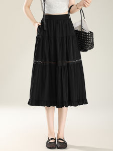 YINGTANG | Elastic Waist Slimming High-waisted A-line Skirt