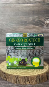 Viên uống GINKGO ROXTECH CAO VIỆT QUẤT 1200mg giúp tăng cường trí nhớ - Hộp 100 Viên