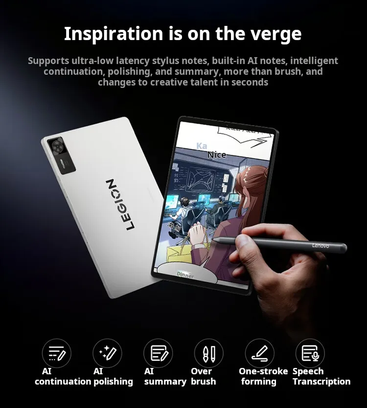Lenovo | Lenovo Legion Y700 4th Gen Gaming Tablet 12GB+256GB 8.8