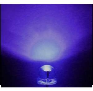 10 pcs Uv Ultraviolet 395nm - 400nm Transparent 5 mm 20mA 3V to 5v Light-Emitting Diode LED Lamp