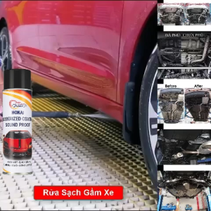 2 Chai Sơn Phủ Gầm Ô Tô HOKAI 700ml - Xịt Tay Đơn Giản Siêu Dính Cao Su Non Chống Ồn Rỉ Sét Khung Gầm Xe Hơi Hiệu Quả