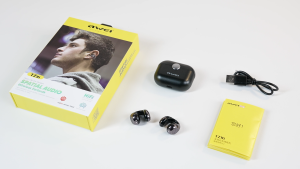 Awei TZ16 OWS Clip On Bluetooth Earphones Dynamic Spatial Sound Heavy Bass Wireless Earbuds with Mic 20H Playtime