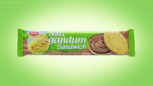 Roma Biskuit SARI GANDUM Sandwich 10 pcs x 39gr Snack Cemilan Anak Biskuit Renyah Enak