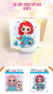(Set 1) 02 Bộ Tranh Xếp Hình 36 Mảnh Để Bàn 23x23cm Minh Châu – Đồ Chơi Trí Tuệ Cho Bé