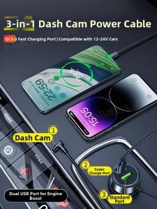 USB Adapter Power Cable for Car DVR