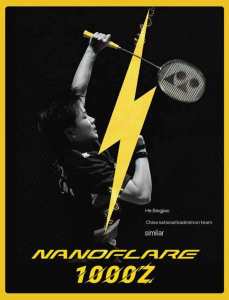 YONEX NANOFLARE 1000Z Badminton Racket Full Carbon 4U Ultra Light Single  Speedy Attackin Strung 26-35Lbs Speedy Attacking Badminton Racket