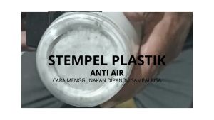 Stempel Plastik Waterproof Permanen & Gelas Cup Plastik Sterofom