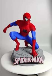 3D Printed Spider-Man Crouching Statue 16cm PLA Hero Figure Model Diorama Desk Display Ornament Collectible Fan Gift