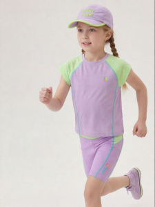 PPTOWN | Color Block Quick-Dry Cool Feel Antibacterial Girls T-Shirt