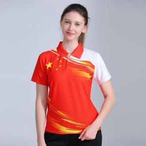Mens Badminton T-Shirt Quick Dry Breathable Short Sleeve Sports Top Table Tennis Uniform Group Buy Flag Design Fitness Shirt