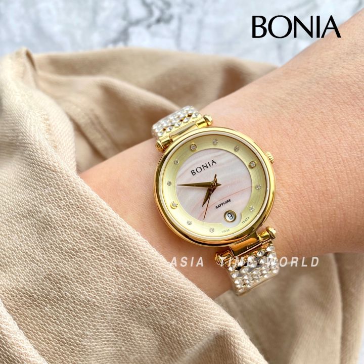 Bonia Lady BNB10762-2217 La Luna Analog Quartz Watch (100% Original & New)